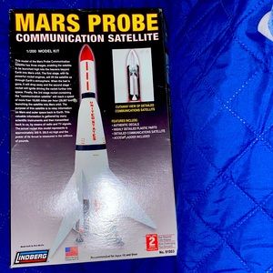 🌲NIB Mars Probe Communication Satellite 1/200 Model Kit very Neat see des.